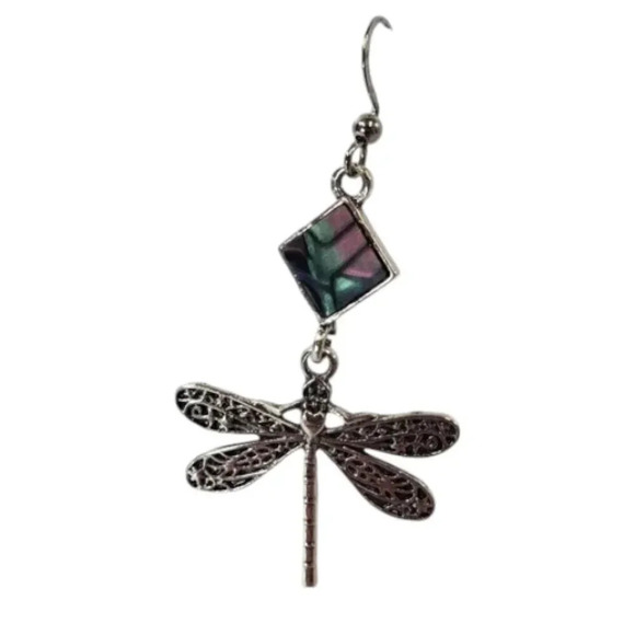 Dragonfly Drop Earrings - Picture 4 of 8